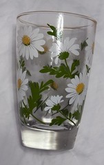 Vintage Culver Daisy Glasses Daisies Retro Flowers Old Fashion Floral Cup