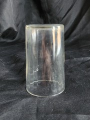 Vintage Clear Glass Juice Tumbler with Vertical Panels or Ribs • 3½» Tall