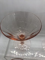 Tiffin Franciscan Pink Depression 4 3/8” Low Sherbet #14196 Set Of 4