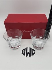 Baccarat Beluga Small Spirit Tumblers Clear Crystal 2 Pieces New In Box 2104388