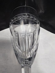 Waterford Crystal Laurel Champagne Flute 9 3/8″ Vintage Fluted Glass Ireland