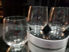 Set (4) Stemless Wine Glasses 4-1/4″ Tumblers- Crystal Lenox signed plain 16 oz.