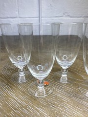 Vintage ARCADIA Crystal Glass Cordial Hungary Set of 6 Liquor Glasses