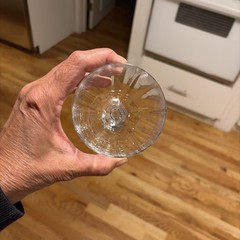 5 Mikasa Stephanie 7.5” Wine Goblets Wine Glass Optic Bowl Wafer Stem