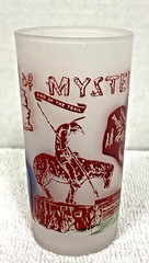 Vintage Souvenir Frosted Tumbler Trees of Mystery Redwood Highway California