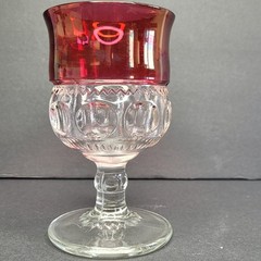 Tiffin/U.S. Glass Kings Crown Ruby Stain 8oz Water Goblet Excelsior X.L.C.R