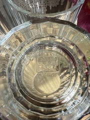 Set of 6 Dansk Designs Gustav Paneled Highball Tumblers 14 Oz Crystal Glasses 6”