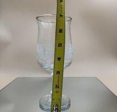 Arby’s Winter Wonderland Snow Frosted Trees Water Wine Goblet Libbey Vintage