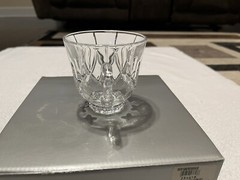 Gorham Lady Anne Punch Cups Set of 4 Crystal Glass Rare Vtg Dinnerware Special