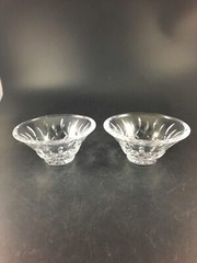 Set of 2 Vintage Waterford Cut Crystal 5″ Finger Bowls Dishes