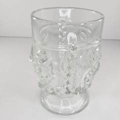 Indiana Glass Tiki Bowl Cup Goblet Footed Clear Hawaiian 6″ Large