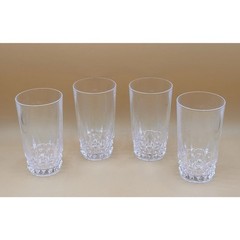 Tuilleries Villandry Crystal High Ball Glasses Cristal D’Arques Durand Set of 4