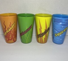 4 Just Funky POKEMON Drink Glasses Bulbasaur, Charmante, Squirtle, Pikachu LOT