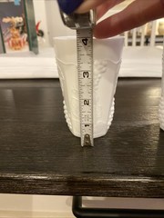 Indiana Colony Harvest Grape Milk Glass – Flat Juice Glass, 4 inch Set Of 2