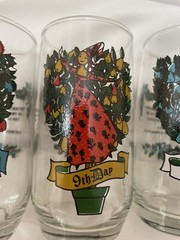 Vintage Indiana Glass 12 Days of Christmas Drinking Tumblers Set Mint Condition