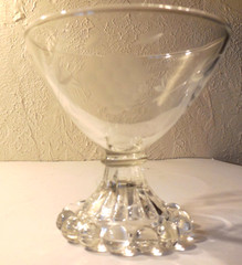 Standard Glass Champagne Tall Sherbet Grape Cut #3, Stem #736 Circa 1929