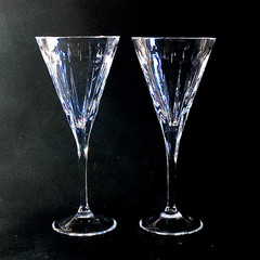 LENOX CRYSTAL ECLIPSE WATER GLASS, Lead Crystal, 9 3/8″, 10 oz, USA, 2PCS