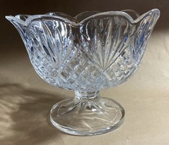 Shannon Crystal 7 1/2” Fruit Pedestal Bowl Spectacular & Elegant