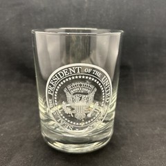 Cocktail Glass Tumbler President of The United States with Great Seal of the USA