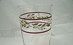 Royal Norfolk HOLIDAY BERRY Set of 4-12 oz 6+» Tumblers Glasses Christmas ec HTF