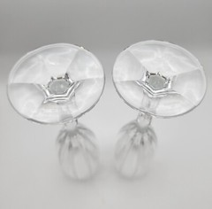 Pair Of 2 Marquis By Waterford Crystal Omega Champagne Flutes 8.5″