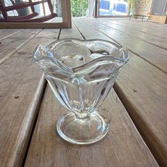 Clear Glass Footed Pedestal Dessert Dish Sundae Cup – Unisex Adults