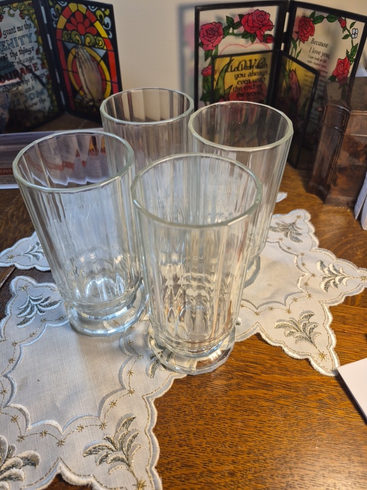 Vintage Dansk Designs Gustav Highball Tumblers Glasses 14 Oz France Set Of 4