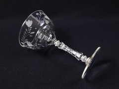 6 Vtg Libbey Rock Sharpe Tulips Tall Sherbet Champagne Glasses 6.25″