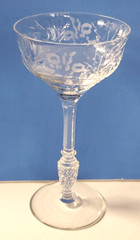 Vintage Rock Sharpe Newgate Crystal Cocktail Liquor Goblet Glass 6″ Set of 4