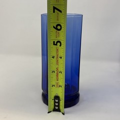 Set of 5 Anchor Hocking Essex Cobalt Blue 16 oz Glasses 10-Panel Tall Tumbler