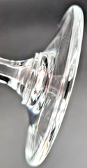 RARE 8 Lenox Decor Wine Glasses 7″ Fine Crystal Multisided Tapered Stem EUC