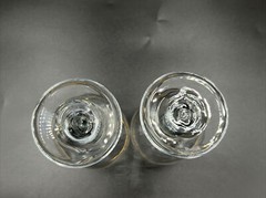 2 Libbey Frosted Holly & Pine, Gold Ribbon & Trim Water / Wine Goblets 7 1/8 in.