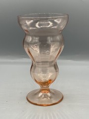 Vintage Federal Glass Company Lido Footed Tumbler/Sundae Glass 12 oz