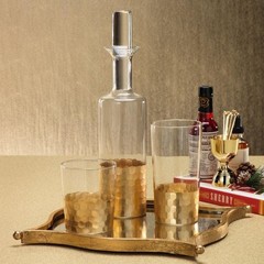 «Vitorrio» Highball Glass, Gold (Set of 4)
