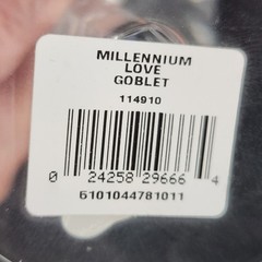 Set of 2 Waterford Crystal Millenium Collection «Love» Toasting Goblets Wine
