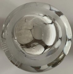 2 Juli Juneau Art Glass Tumbler Drink Bar Candle Holder New Orleans USA Signed