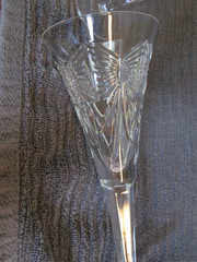 Waterford Happiness Butterfly Design Fluted Champagne Glasses Lot of 2
