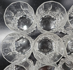 (12) Cristal D’Arques Brighton Old Fashioned Set Vintage Clear Whiskey Rocks Lot