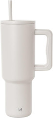 40 oz Stainless Steel Tumbler with Handle and Straw Lid Insulated Travel Mug