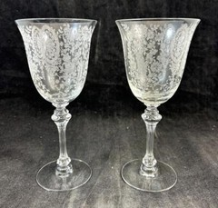 Tiffin Franciscan June Night No Trim Group of 2 Goblets