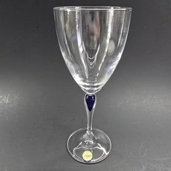 1 Cristal D’Arques SAPHIR TAILLE LANCE 7.75″ H Water/Wine Glass Blue Drop