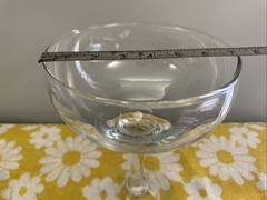 1 Vintage Princess House Giant Wine Glass 64 oz. Extra Large Goblet 10.5” Tall