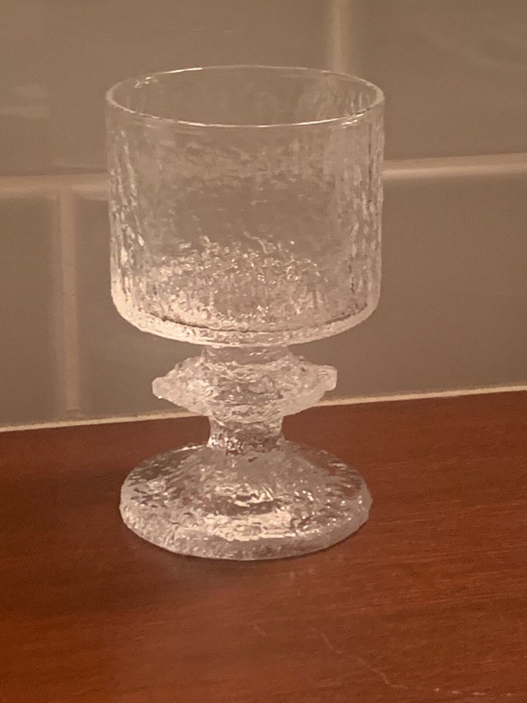 iittala SENATOR CORDIAL GLASS, Cast Glass, 3 OZ, VINTAGE, Made in Finland
