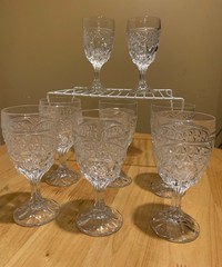 8 Vintage Vintage D’ Adriana Luna Wine Glasses