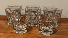 Set of 4 Libbey DuraTuff GIBRALTAR 3-1/2″ Clear Glass on the Rocks 7 Oz. Glasses