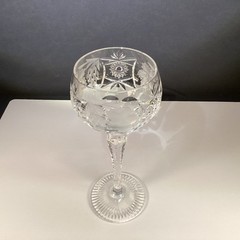 nachtmann traube crystal glass Clear Tall Hock Wine 8.25” H blown glass Germany
