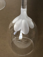 Lot 6 Lenox Atrium Cut Glass Champagne Flute Stem Goblet 8.25″ Frosted Petal NWT
