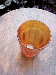 4 Pasabahce PALAKS Jewel Colored 6 oz Juice Glasses Purple Green Orange Yellow