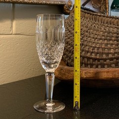 Waterford Colleen Tall Stem 7 3/8″ Fluted Champagne Glass Gothic Mark Ireland