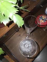 Rare Set of 2 Virtuoso Mikasa Crystal Fluted Champagne Glasses Made In Czech